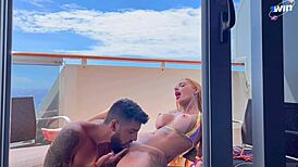 Fim De Ano No Cruzeiro: Kevlyn Santos Gets Naughty On Our Cabin Balcony.