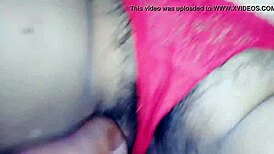 Showing My Wife In Her Red Thong With Shemale Details