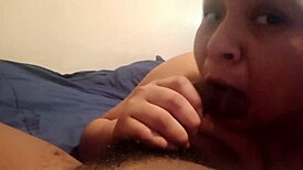 who gives sloppy toppy to that big black cock?