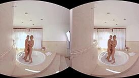 vrhush naughty threesome eveline dellai lindsey cruz lick pussy pov doggystyle