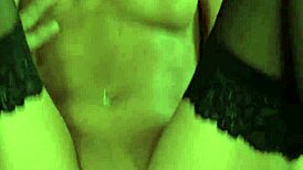 Skinny secretary in stockings banged anal in FMM 3some