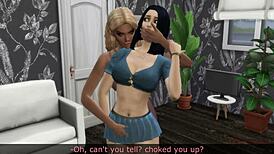 Blonde beauty gets a haircut and punished for cheating on boyfriend