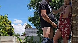 Outdoor Quickie Caught By Neighbour