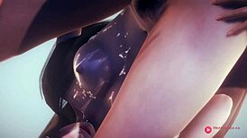 Hentai orgy with two girls and two boys.