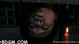 Gagged Gal Gets Tight Pussy Satisfied