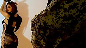 Wow, behind the scenes at Halloween shoot got wild! The photographer drilled my big Latina ass hard for an anal session.