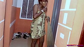 cleaning apartment, neighbor with girlfriend, decide to relax alone