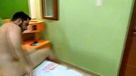 Cousin MILF slut fucks alone at home