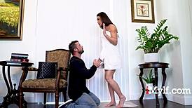 Mature Brunette Femdom Rough Dominates With Big Tits