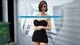 boris messes around with stepmom in bed, licking wine off her skin