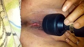 Crazy Squirting Session with Wet Cunt Vibrator