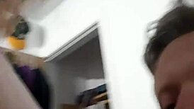 Intriguing Cosplay Scene with Hot Young 18+ Redhead Sucking Candy