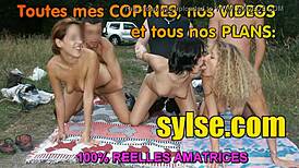 Wild Roadside Orgy with Teen 18+ Girlfriends and Office Group Fucking.