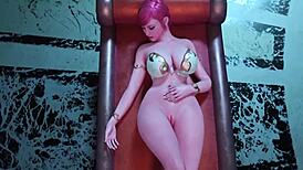 Noble elf girl hides futanari secret in 3D sex