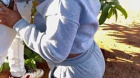 Ebony queen intensely sucks big black cock hard