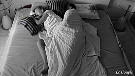 Amateur Couple Records Steamy Morning Sex in Bedroom With Hidden Cam