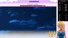 vtuber lewdneko plays love cubed part 6 with toys and wild orgasms