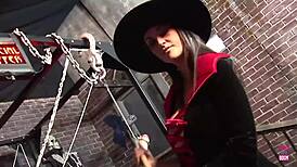 Two big titted brunettes enjoy threesome with man