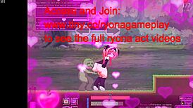 赤毛の女の子がエリスディスノミアのヘンタイゲームで緑のエイリアン男たちとセックス