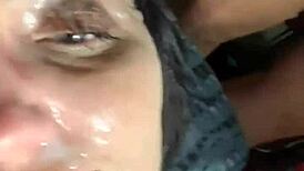 Candid Sandra takes a brutal facial! 😱