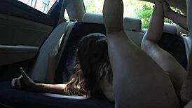 public sex with teen 18+ girl in car 4k