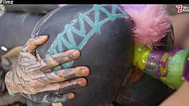 I am your bad kitten - lesbian strap on roleplay - bdsm petplay cat anal buttplug - goth punk alt porn - zf024