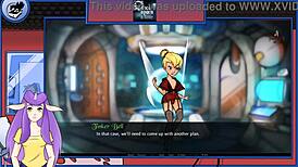 Snow White's big tits in porn parody