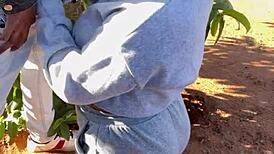 Ebony queen intensely sucks big black cock hard