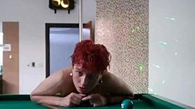 hey, ever banged a pink-haired tattooed slut by the pool table?