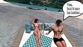 Wife Cheats With Big Cock On Beach