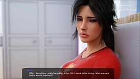 boris messes around with stepmom in bed, licking wine off her skin