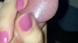 Wife Greedily Sucks and Strokes in Casual Scene