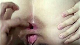 Beautiful pussy squirting and gaping from doggystyle fucking.