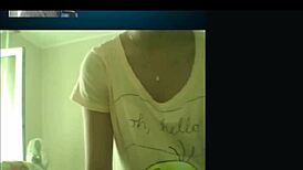 russian teen strips on skype showing small tits