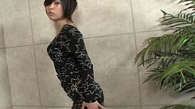 Watch This Busty Japanese Teen Play with Her Pussy Until She Squirts Hard!