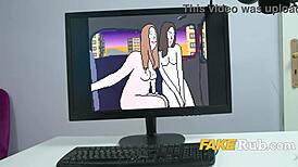 She distracts her gamer boyfriend with anal plugs and squirting.