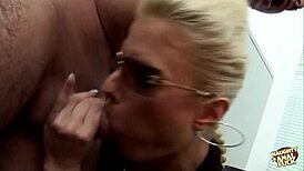 Service sector girls handle double penetration on the job