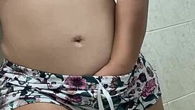 Latina Teases Big Ass And Tits In Shower