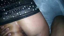 Tattooed teen teena cleans up cum with her mouth after blowjob