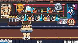 That cute hentai game has a milk bouncer with giant boobs expanding