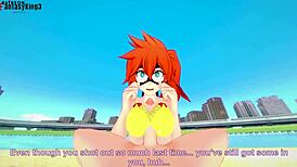 itsuka kendo fucks boku no hero in hentai street scene