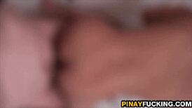 Amateur Asian Couple Enjoys Intimate Moment In Garage