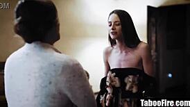 How do religious stepparents end up in a wild threesome with stepdaughter?