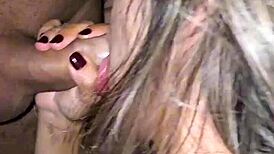 Latina wives enjoy a thick cock at glory hole