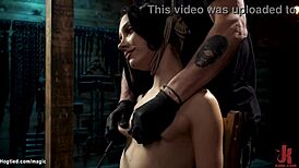 i bound that brunette slave and whipped her hard on hogtied