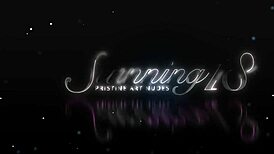 Blonde teen 18+ takes a sensual shower and masturbates