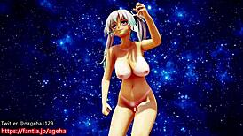 I'm kanon dancing nude on sand planet with big tits