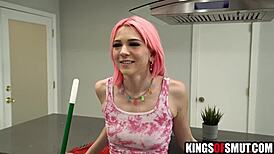 Young Step Sister Enjoys Rough Sex With Shaved Pussy