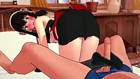 yor forger gives sneaky handjobs in wild 3d cartoon fun. hidden spying adds thrill to every stroke.