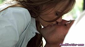 Beautiful euro assfucked deeply by lover!